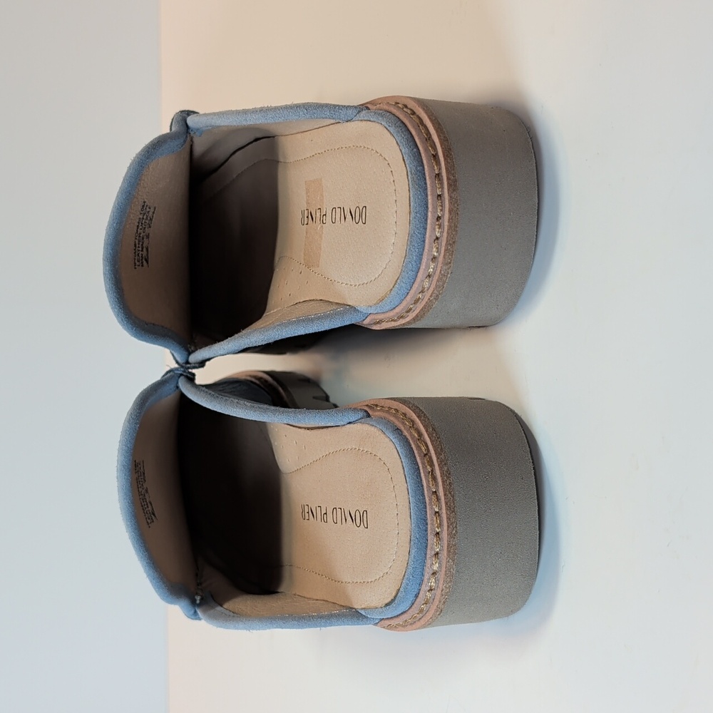 Donald Pliner Hampton Light Blue Textured Slip On Loafers Size 10 - Picture 6 of 13